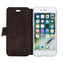 Leder case Slim cover - Nussbraun - Transparentes TPU
